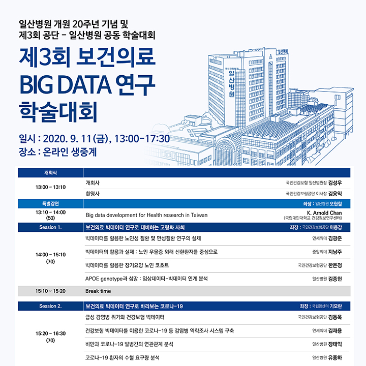 제3차 보건의료 BIG-DATA 연구 학술대회 개최